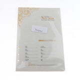 Max A5 6-Ring Binder/Planner Refill Paper for Filofax, 6 Hole, Lined Craft Paper