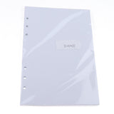 Max 80 Sheets Refillable Blank Paper Inserts for Notebook Binder A5 Size 6 Holes