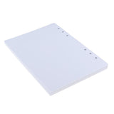 Max 80 Sheets Refillable Blank Paper Inserts for Notebook Binder A5 Size 6 Holes