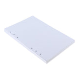 Max 80 Sheets Refillable Blank Paper Inserts for Notebook Binder A5 Size 6 Holes