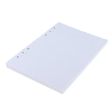 Max 80 Sheets Refillable Blank Paper Inserts for Notebook Binder A5 Size 6 Holes