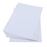 Max 80 Sheets Refillable Blank Paper Inserts for Notebook Binder A5 Size 6 Holes
