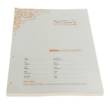 Max 80 Sheets Refillable Lined Paper Inserts for Notebook Binder A4 Size 4 Holes