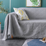 Max Cotton Sofa Full Cover Pure Color Sofa Towel Multi-purpose Blanket Color_1