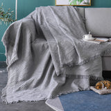 Max Cotton Sofa Full Cover Pure Color Sofa Towel Multi-purpose Blanket Color_1