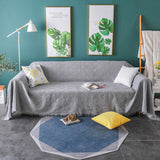 Max Cotton Sofa Full Cover Pure Color Sofa Towel Multi-purpose Blanket Color_1