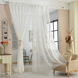Max Maxb Embroidery Rod Pocket Curtain Panel Embroidery Window Screen