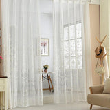 Max Maxb Embroidery Rod Pocket Curtain Panel Embroidery Window Screen
