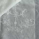 Max Maxb Embroidery Rod Pocket Curtain Panel Embroidery Window Screen