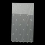Max Simple Linen Sheer Voile Embroider Window Curtain for Bedroom & Living Room
