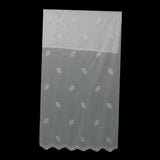 Max Simple Linen Sheer Voile Embroider Window Curtain for Bedroom & Living Room