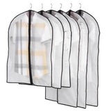 Max Clothing Dust Cover Transparent Waterproof Coat Storage Zipper Bag 60x100cm