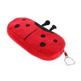 Max Cute Plush Pencil Bag Pencil Holder Pouch Cartoon Animal Pen Bag Ladybird