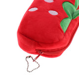 Max Cute Plush Pencil Bag Pencil Holder Pouch Cartoon Animal Pen Bag Strawberry