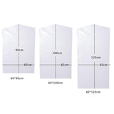 Maxbell 10pcs Plastic Hanging Garment Bags for Clothes Storage Dustproof 60x100cm