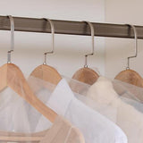 Maxbell 10pcs Plastic Hanging Garment Bags for Clothes Storage Dustproof 60x100cm