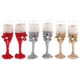 Max Maxb 2 Pieces Champagne Glasses Flutes Wine Glasses Wedding Party Favors Grey