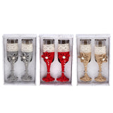 Max Maxb 2 Pieces Champagne Glasses Flutes Wine Glasses Wedding Party Favors Grey