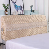Max Bed Headboard Cover Protector Stretch Dustproof Cover for Bedroom Deco 220cm