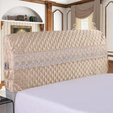 Max Bed Headboard Cover Protector Stretch Dustproof Cover for Bedroom Deco 220cm