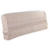 Max 1xLuxury Silk Bed Headboard Cover Protector Bed Decor Beige 200cm