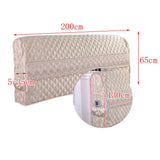 Max 1xLuxury Silk Bed Headboard Cover Protector Bed Decor Beige 200cm