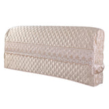 Max 1xLuxury Silk Bed Headboard Cover Protector Bed Decor Beige 200cm