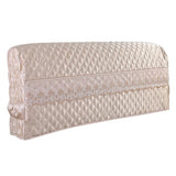 Max 1xLuxury Silk Bed Headboard Cover Protector Bed Decor Beige 200cm