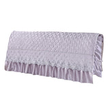 Max Stretchable Bedroom Bed Headboard Cover Protector Slipcover Purple 180cm