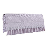 Max Stretchable Bedroom Bed Headboard Cover Protector Slipcover Purple 180cm
