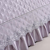 Max Stretchable Bedroom Bed Headboard Cover Protector Slipcover Purple 180cm