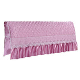 Max Purple Quilt Bed Headboard Slipcover Protector Stretch Dustproof Cover 180cm