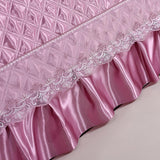 Max Purple Quilt Bed Headboard Slipcover Protector Stretch Dustproof Cover 180cm