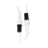 Max 2Pcs Acrylic Wine Liquor  Pourers Decanter with Food-grade Silicone Stoppers