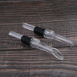Max 2Pcs Acrylic Wine Liquor  Pourers Decanter with Food-grade Silicone Stoppers