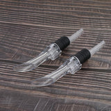 Max 2Pcs Acrylic Wine Liquor  Pourers Decanter with Food-grade Silicone Stoppers