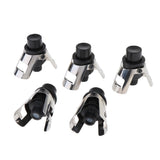 Max 5 Pieces Champagne Stopper Stainless Steel Vacuum Wine Bottle Sealer