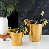 Max 3L Stainless Steel Ice Bucket for Bar Home Wine Ice Cube Golden