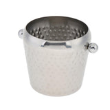 Max Stainless steel Copper Plated Champagne Ice Bucket Hammer Point 1L Silver