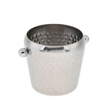 Max Stainless steel Copper Plated Champagne Ice Bucket Hammer Point 1L Silver