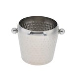 Max Stainless steel Copper Plated Champagne Ice Bucket Hammer Point 1L Silver