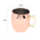 Max Premium Moscow Mule Mug 16 Ounce Cup Solid 304 SS Drinking Mug ,Set of 1