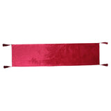 luxury Bed Runner Bedding Scarf Protection for Bedroom Hotel Red