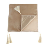 Max luxury Bed Runner Bedding Scarf Protection for Bedroom Hotel Beige