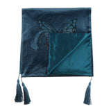 Max 10 Colors Micro Velvet Bed Runner Delicate Bedding 45 x 180cm Lake Blue