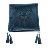 Max 10 Colors Micro Velvet Bed Runner Delicate Bedding 45 x 180cm Lake Blue