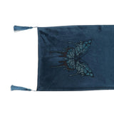 Max 10 Colors Micro Velvet Bed Runner Delicate Bedding 45 x 180cm Lake Blue