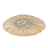 Max European Round Cabinet Hood Dust Cover Embroidered Dustproof Ornament Blue