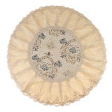 Max European Round Cabinet Hood Dust Cover Embroidered Dustproof Ornament Blue