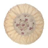 Max European Round Cabinet Hood Dust Cover Embroidered Dustproof Ornament Purple